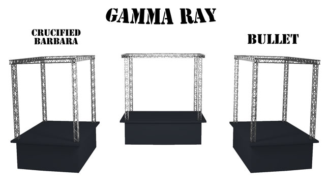 Gamma Ray TV Aufzeichnung Berlin Bühnen Verteilung
